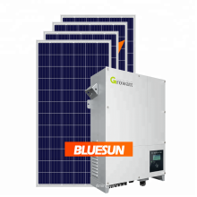 Bluesun solaire sur le système 100000wp de centrale de panneau solaire de la grille 100kw sur le toit